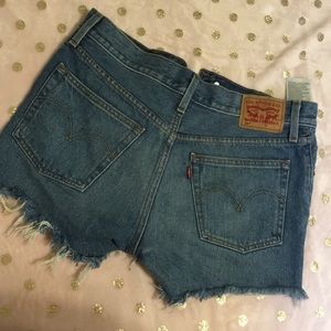 Levi’s Ripped Jean Shorts